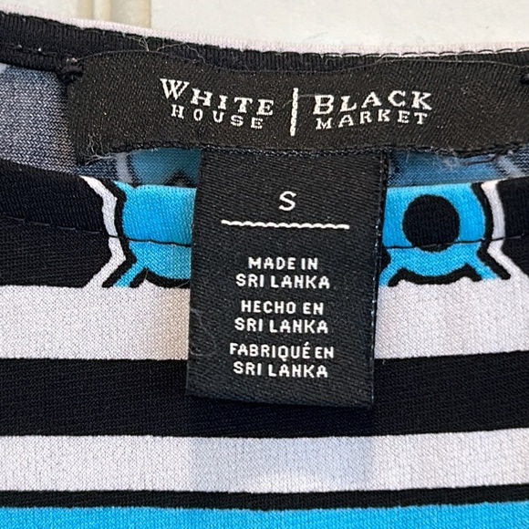 White House Black Market Colorblock No Wrinkle Lightweight Shift Dress sz.S - Picture 4 of 7